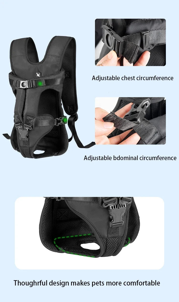 Front-Facing Pet Carrier Backpack for Dogs & Cats
