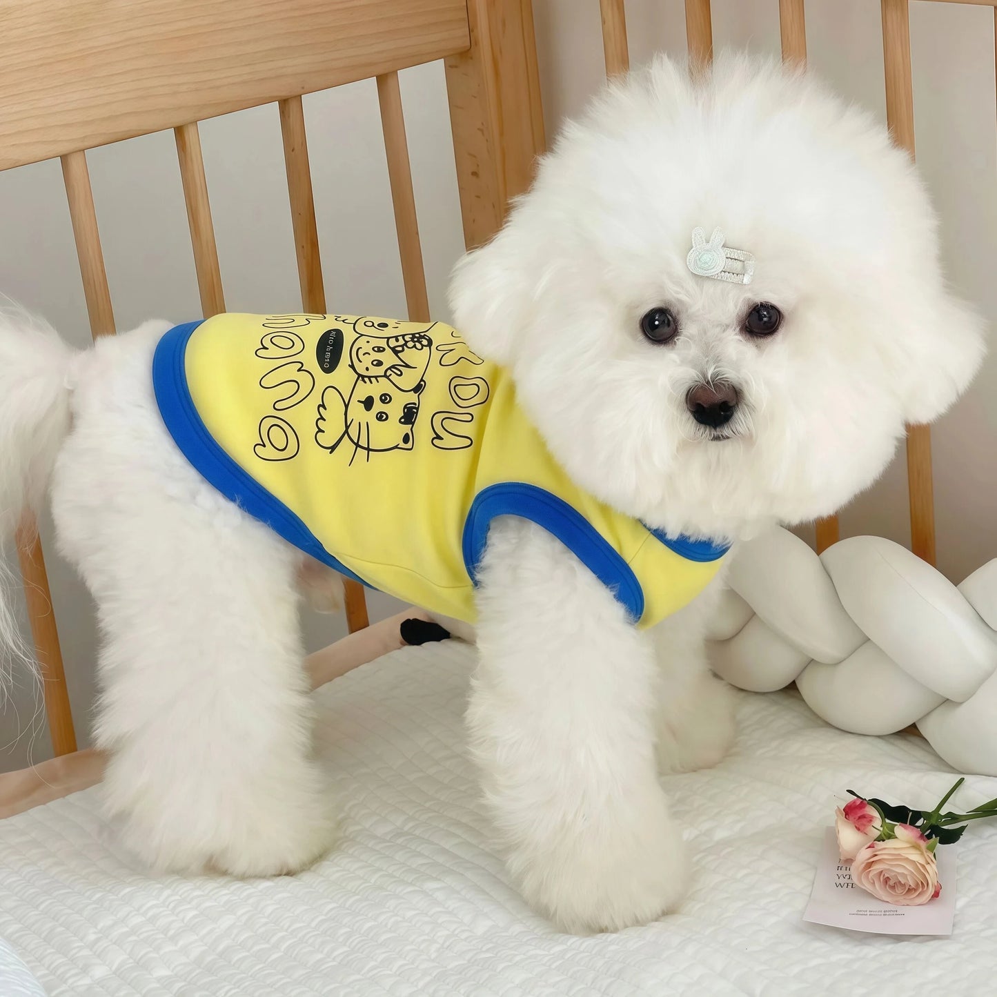 Cartoon Print Slip Dress for Small Dogs & Cats
