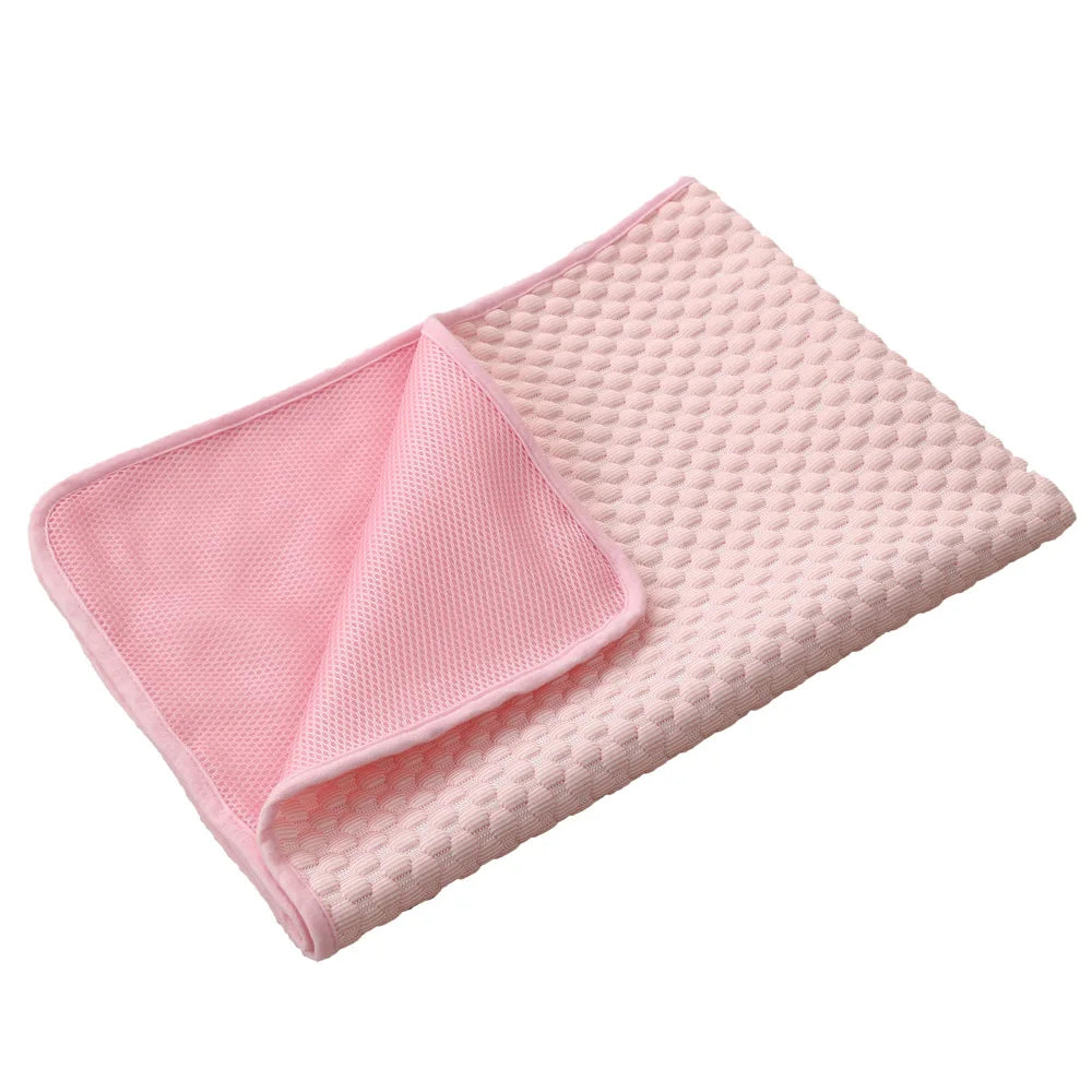 Ice Silk Cooling Mat for Cats & Dogs — Breathable Summer Pet Nest in 3 Colours & 6 Sizes