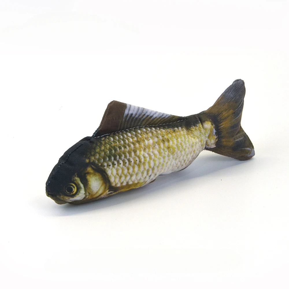 Realistic Plush Fish Cat Toy Pillow