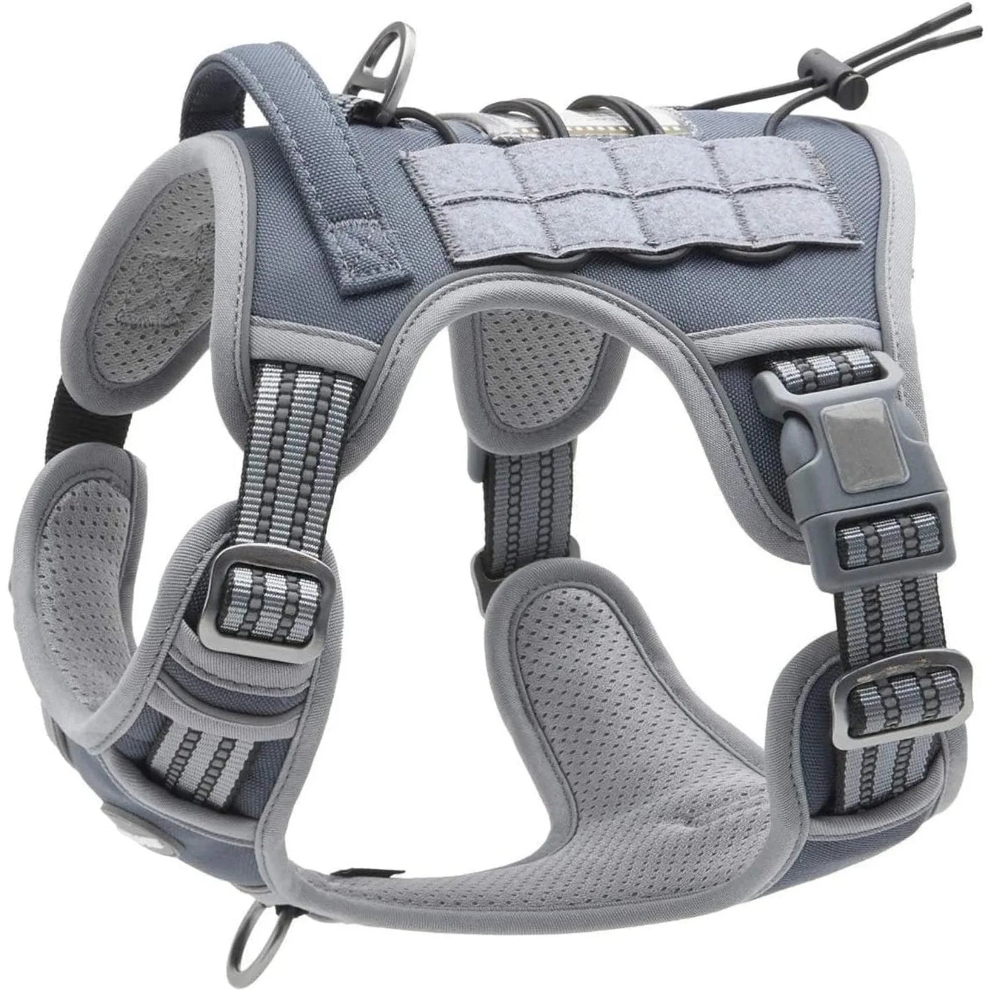 No-Pull Tactical Dog Harness with Reflective Strips