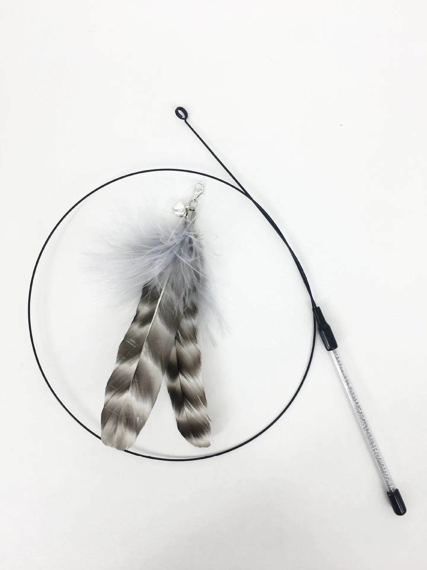 Hands-Free Suction Cup Cat Toy - Interactive Feather Wand Set