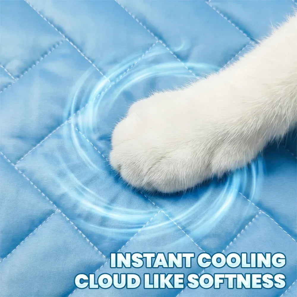 Breathable Cooling Mat for Dogs & Cats — Washable Summer Ice Pad in 4 Sizes, Single or Twin Pack