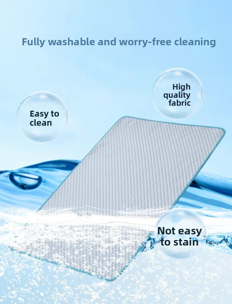 Ice Silk Cooling Mat for Cats & Dogs — Breathable Summer Pet Nest in 3 Colours & 6 Sizes