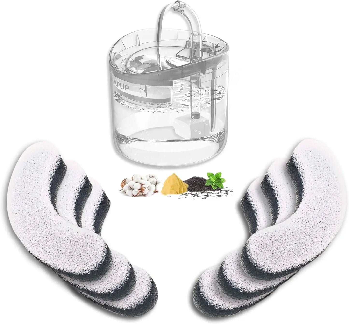 Fontaine à eau pour chat - Distributeur automatique d'eau pour animaux de compagnie 1,8 L