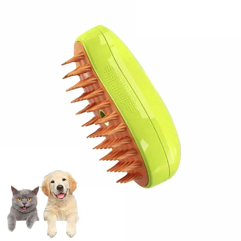Steamy Brush - Pulvérisateur électrique pour le toilettage des animaux de compagnie