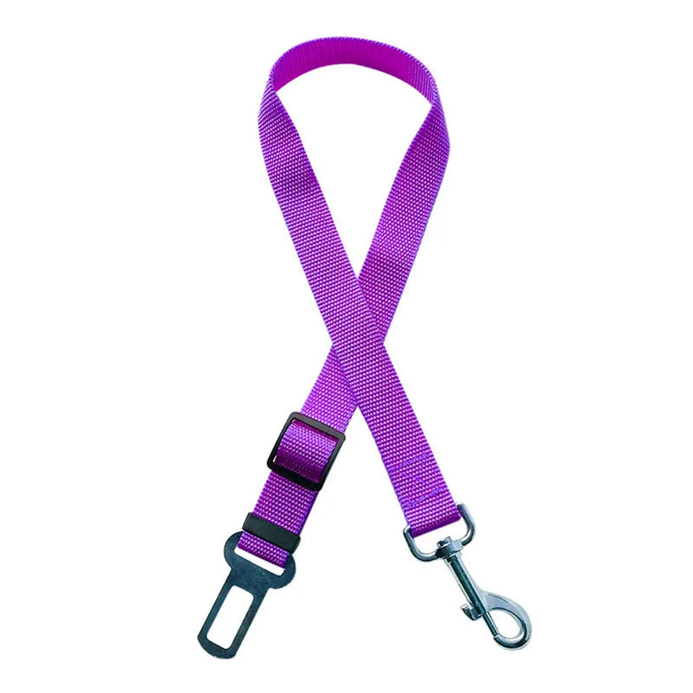 Ceinture de sécurité rétractable pour chien avec bande réfléchissante