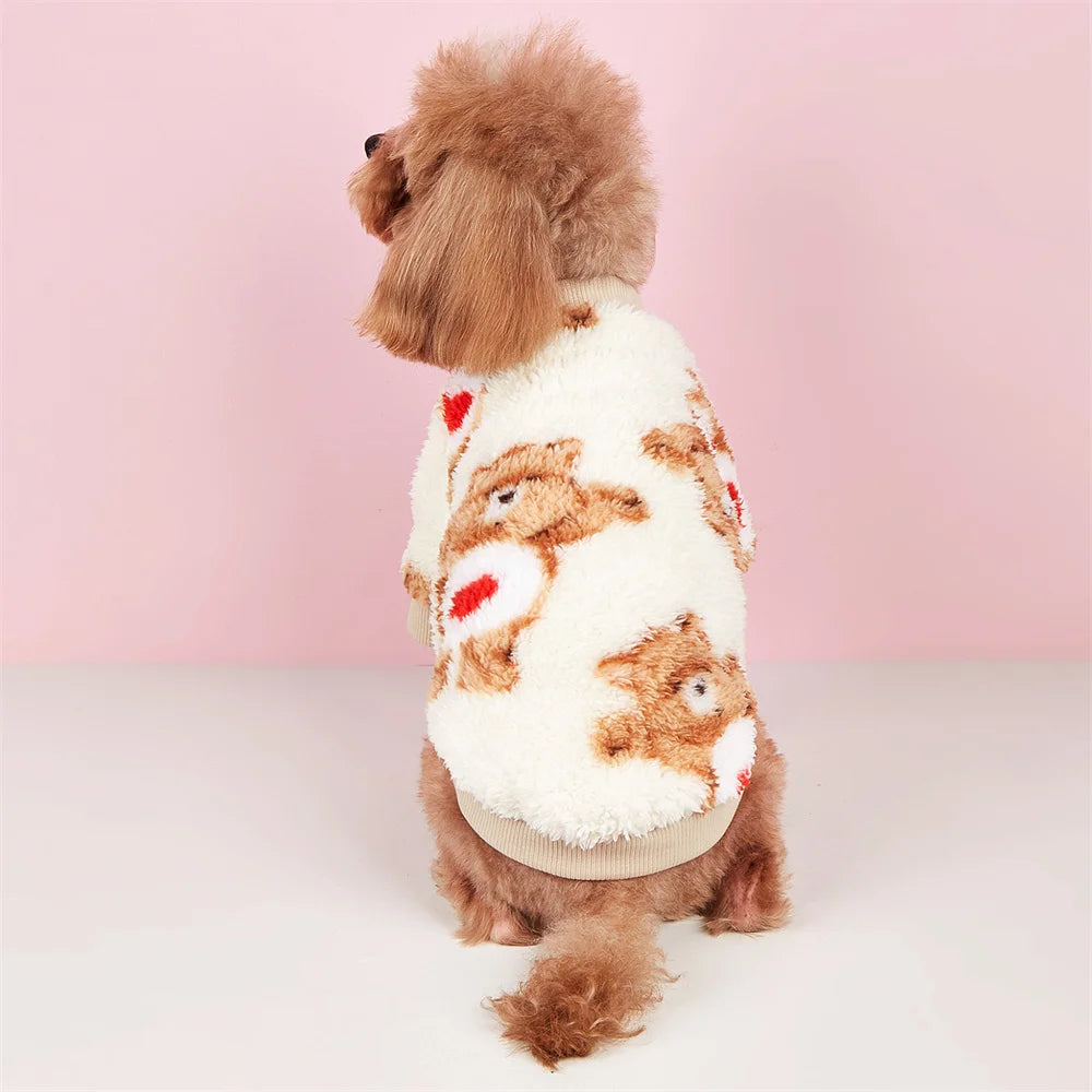 Fleece Winter Sweater for Cats & Small Dogs
