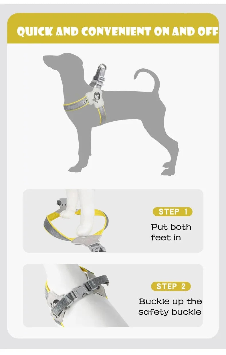 No-Pull Reflective Dog Vest Harness with Handle
