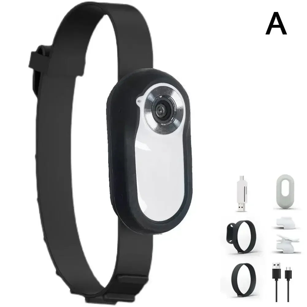HD 1080P Wireless Pet Collar Camera — No WiFi Required