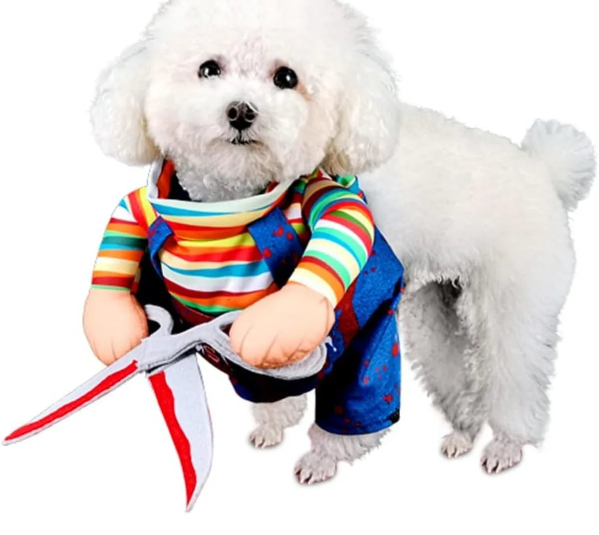 Halloween Pet Costume - Funny Scissors Doll Outfit for Cats & Dogs