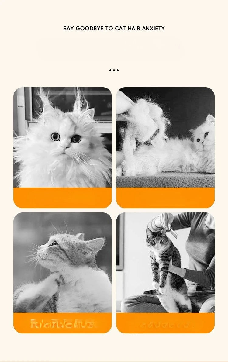 Rotating Dense Toothed Cat Comb for Hair Removal