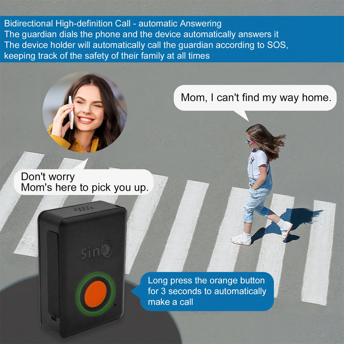 Mini GPS Tracker with Built-In Battery