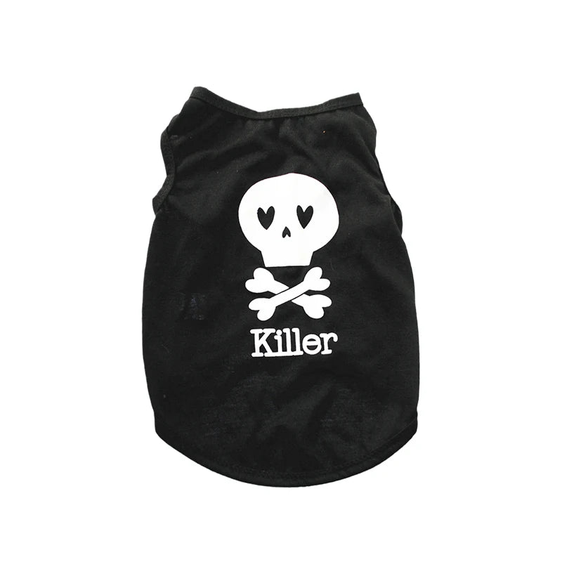 Printed Cotton Summer Vest for Cats & Puppies