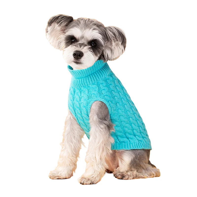 Pull en tricot pour chien | Pull chaud d'automne et d'hiver pour petits chiens et chiots