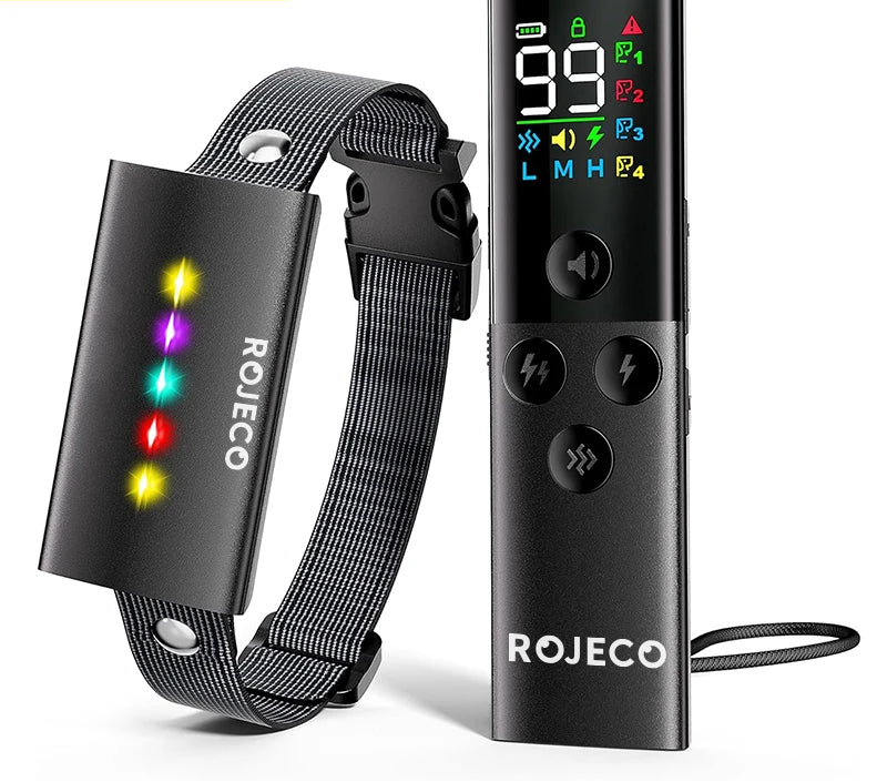 Remote Dog Training Collar - 1600ft Range IP67 Waterproof Bark Control System