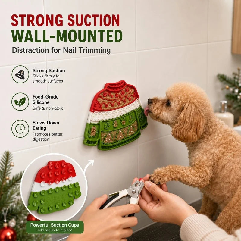 Christmas Jumper Lick Mat for Dogs & Cats