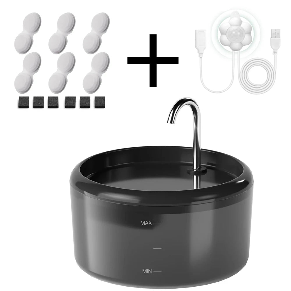 Automatic cat drinking fountain, dog water feeder, visual cat fountain, water fountain suitable for small and medium-sized pets