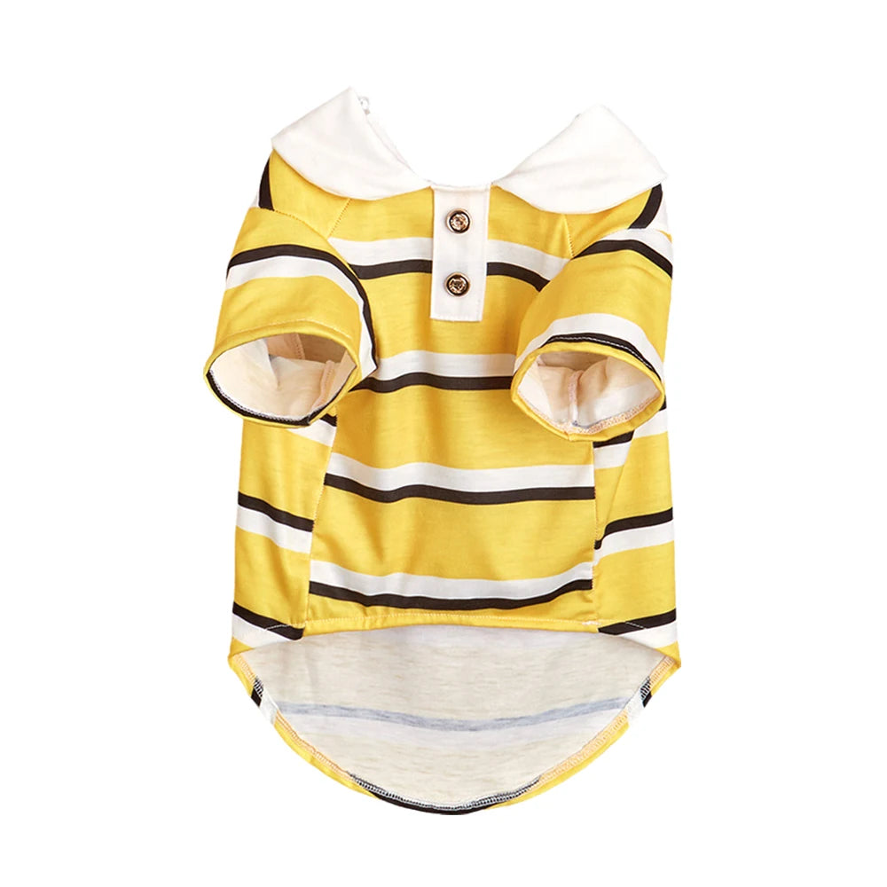 Classic Stripe Polo Shirt for Cats & Small Dogs