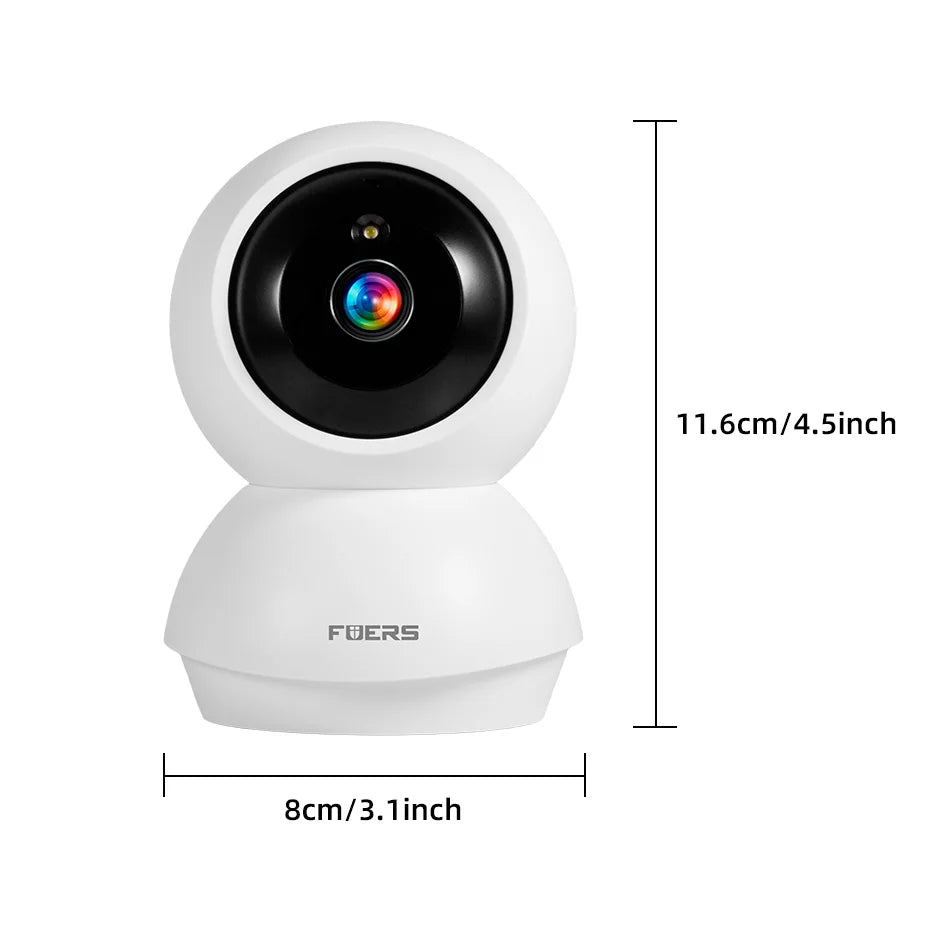 Smart WiFi Pet Camera with AI Tracking & Night Vision