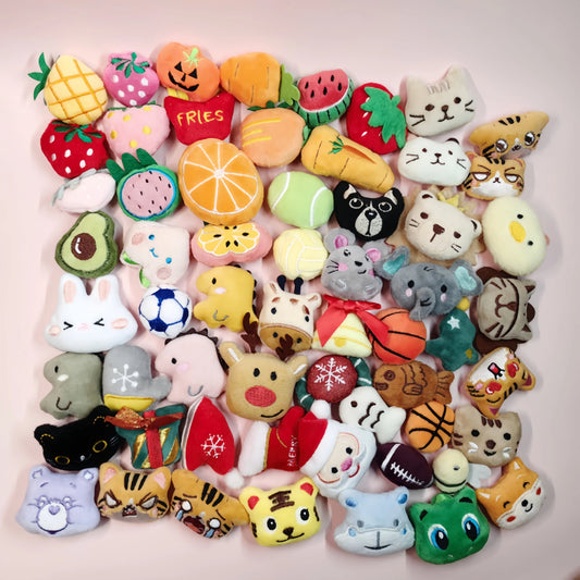 Mini Catnip Plush Toy Set for Cats – Random Assortment, 10 to 100 Pieces