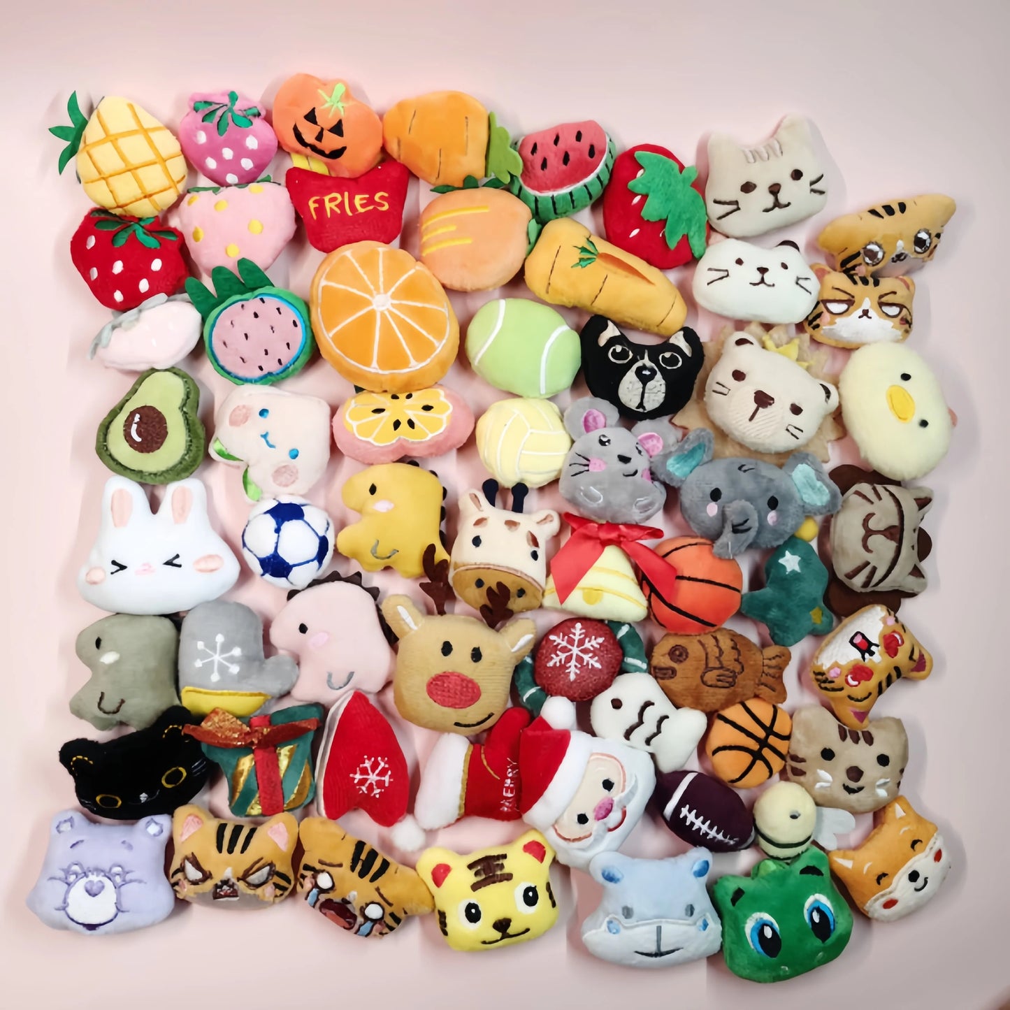Mini Catnip Plush Toy Set for Cats – Random Assortment, 10 to 100 Pieces