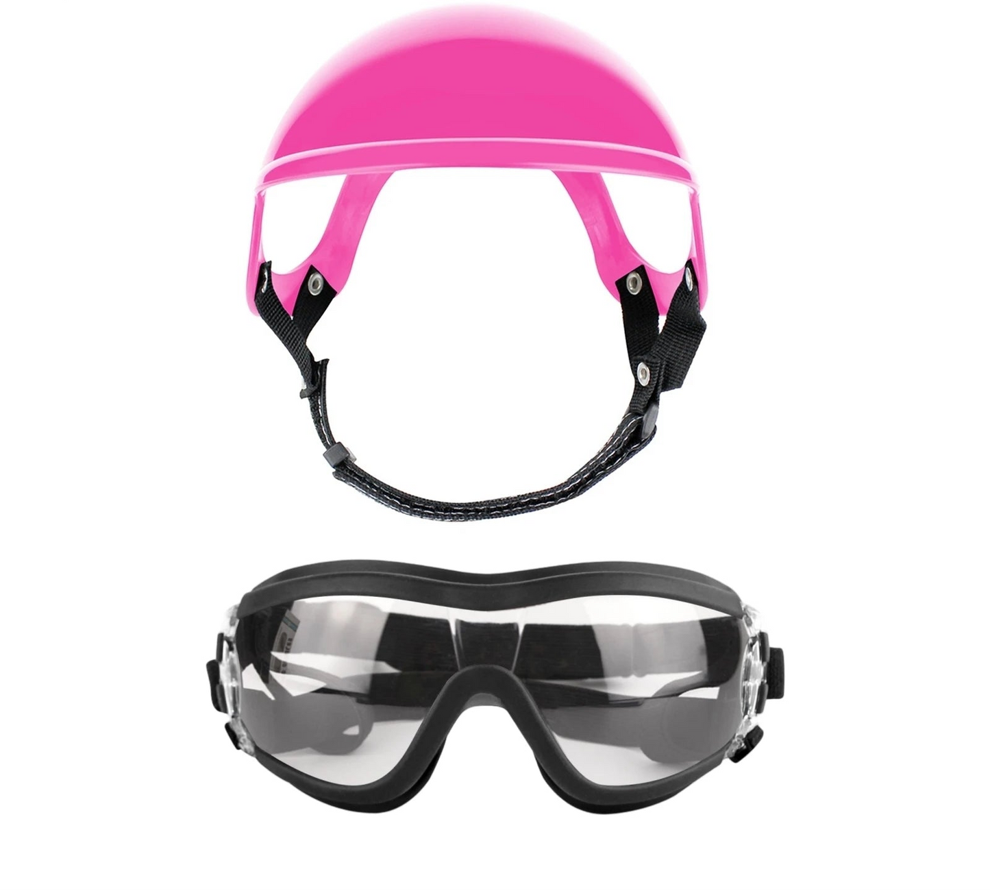 Ensemble lunettes et casque pour chien - Lunettes de soleil de protection UV pour grands chiens
