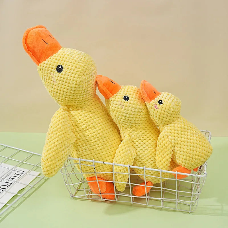 Plush Duck Dog Toy with Sound
