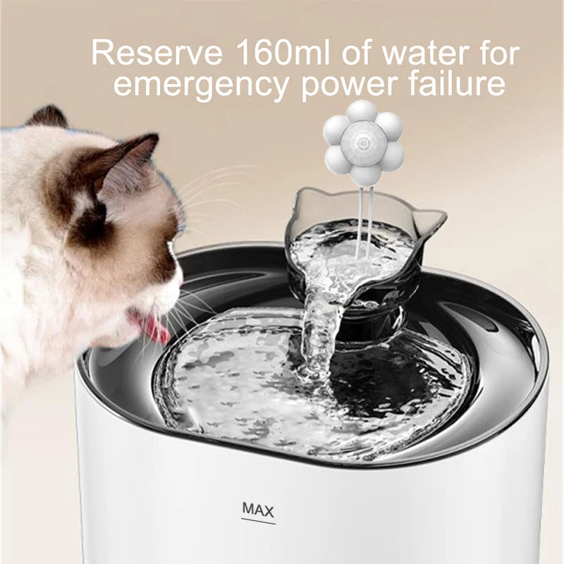 Filtered Pet Water Fountain for Cats & Dogs