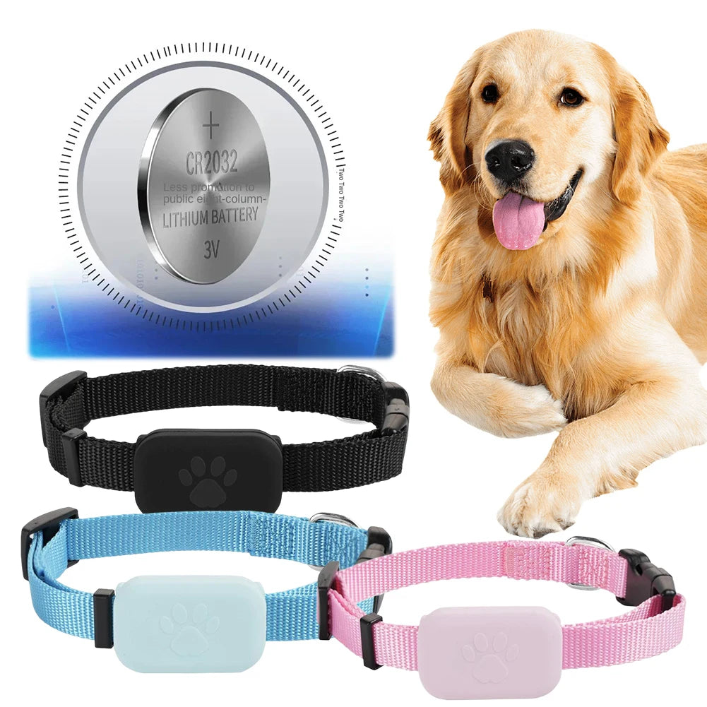 Smart Pet Collar Tracker for Outdoor Cats & Dogs — 6–12 Month Battery