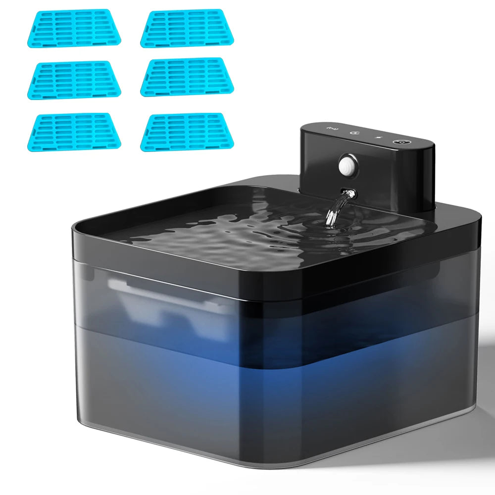 Smart Pet Water Fountain - 2.2L Automatic Drinking Dispenser with Silent Pump