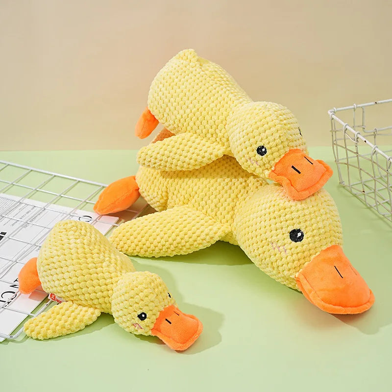 Plush Duck Dog Toy with Sound