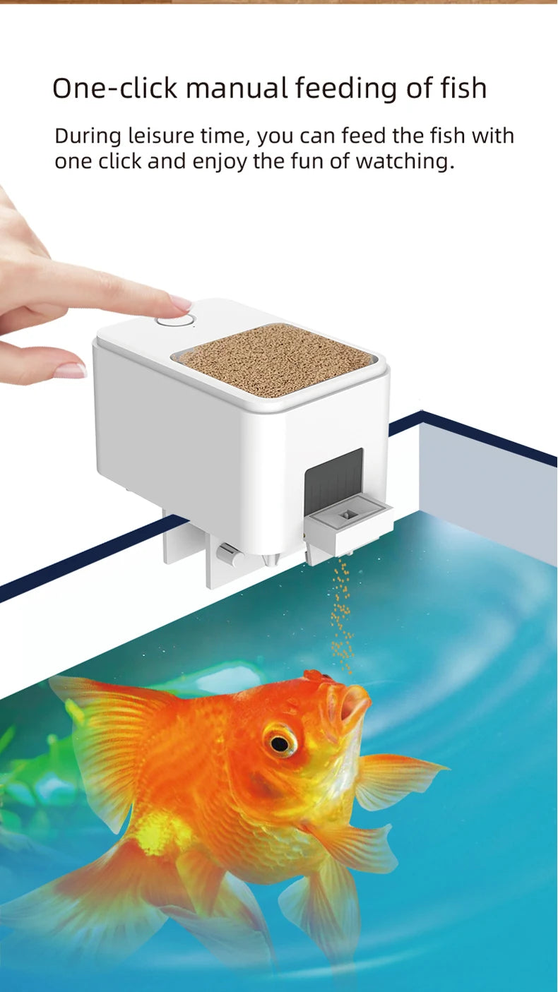 Smart WiFi Automatic Fish and Turtle Feeder - Multiple Capacity Options