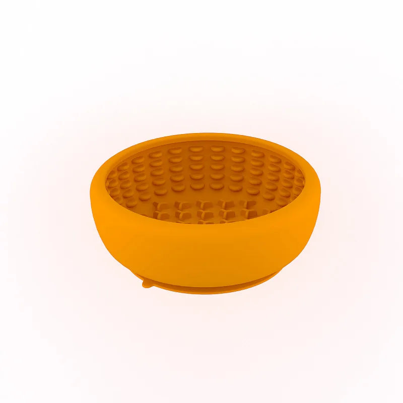 Suction-Cup Slow Feeder Dish for Dogs & Cats