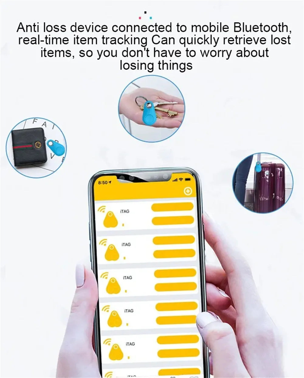 S03 Mini Bluetooth Tracker with Selfie Shutter & Voice Recording