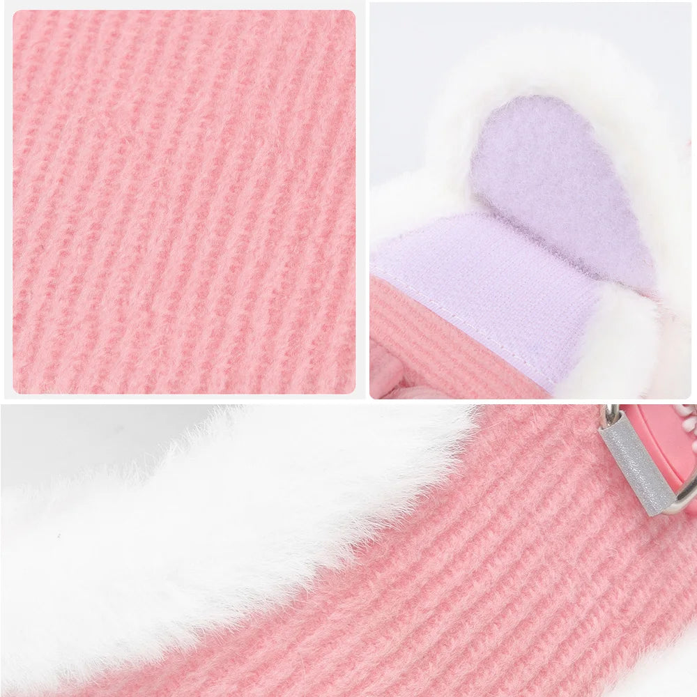 Rabbit Fur Harness & Leash Set for Cats & Small Dogs