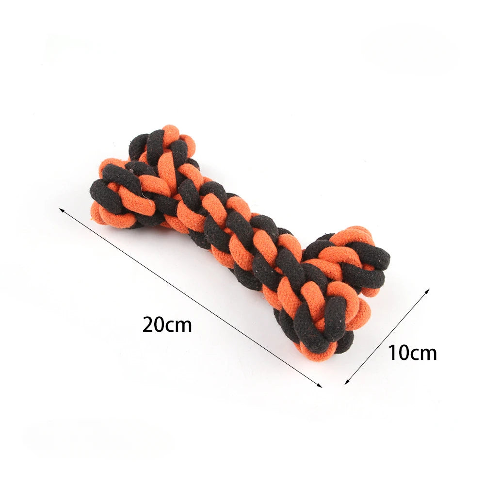 Cotton Rope Dog Toy for Teeth Cleaning and Chewing