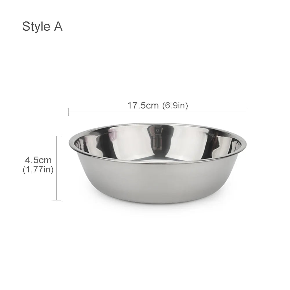 Stainless Steel Pet Bowl for Dogs & Cats