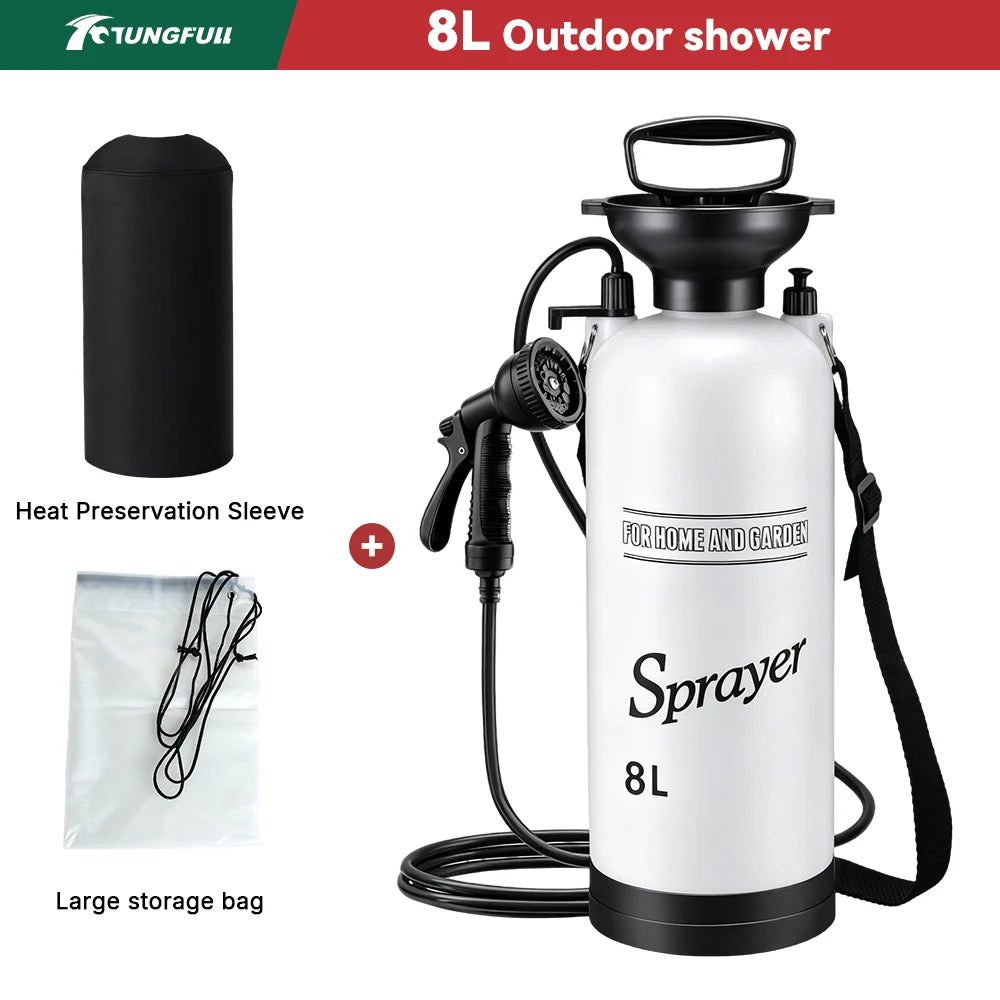 Portable Manual Camping Shower Pump with 3m Hose