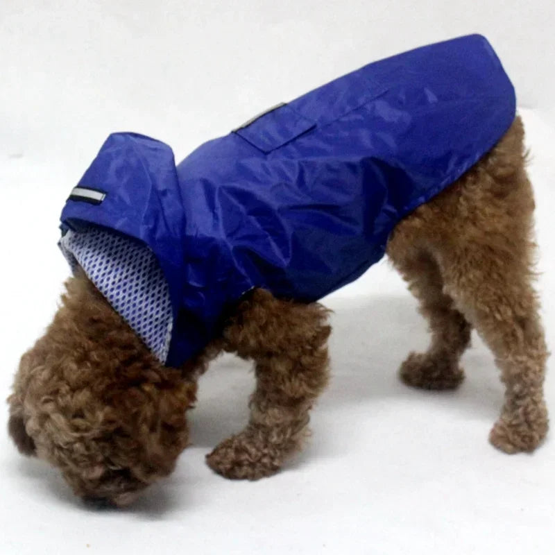 Waterproof Reflective Dog Raincoat with Hood – Sizes S to 6XL