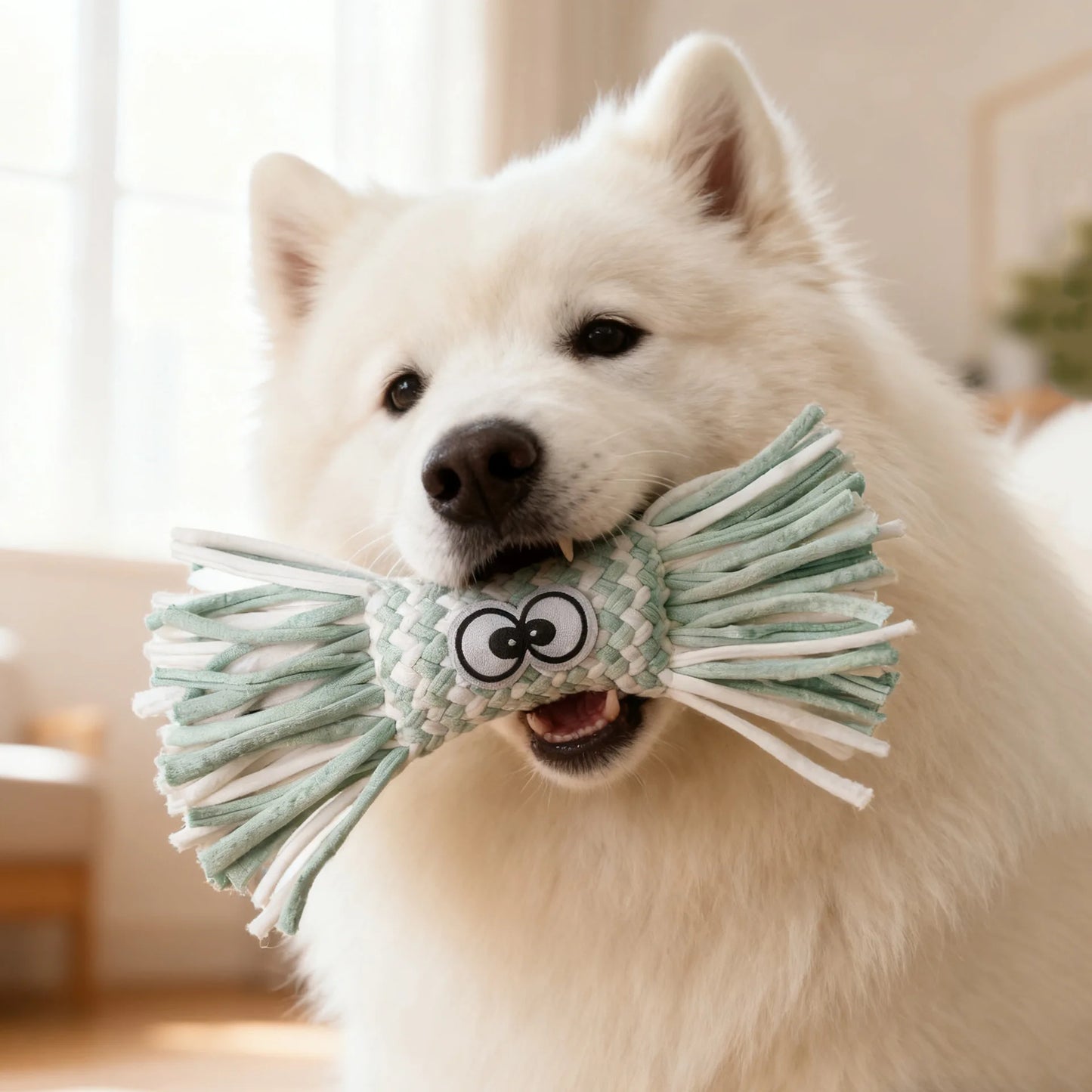Jouet à mâcher en peluche couineur pour grands chiens