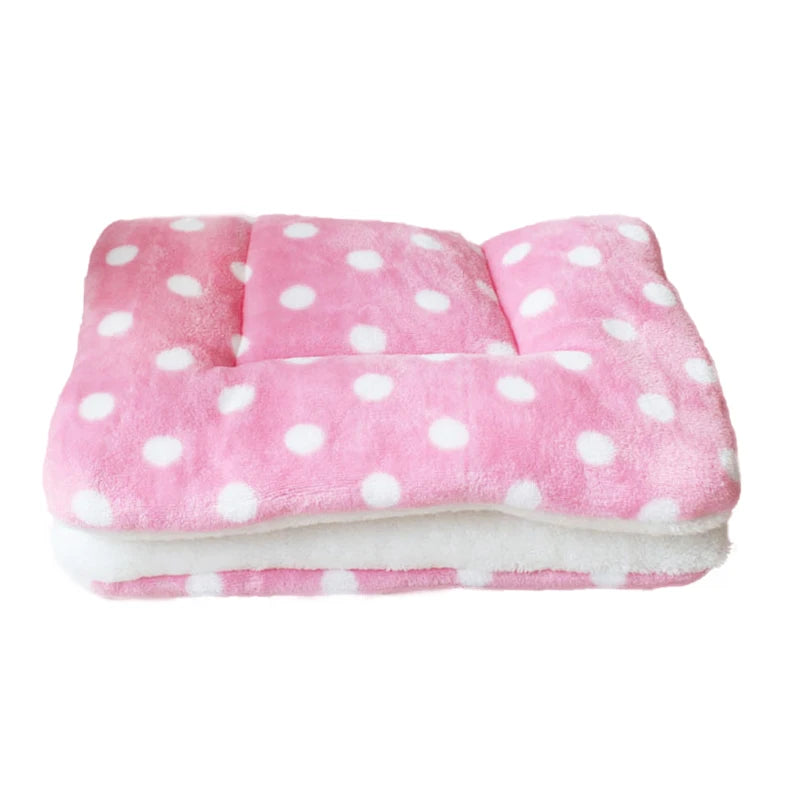Thickened Fleece Pet Bed Mat – Washable Warm Blanket for Dogs & Cats