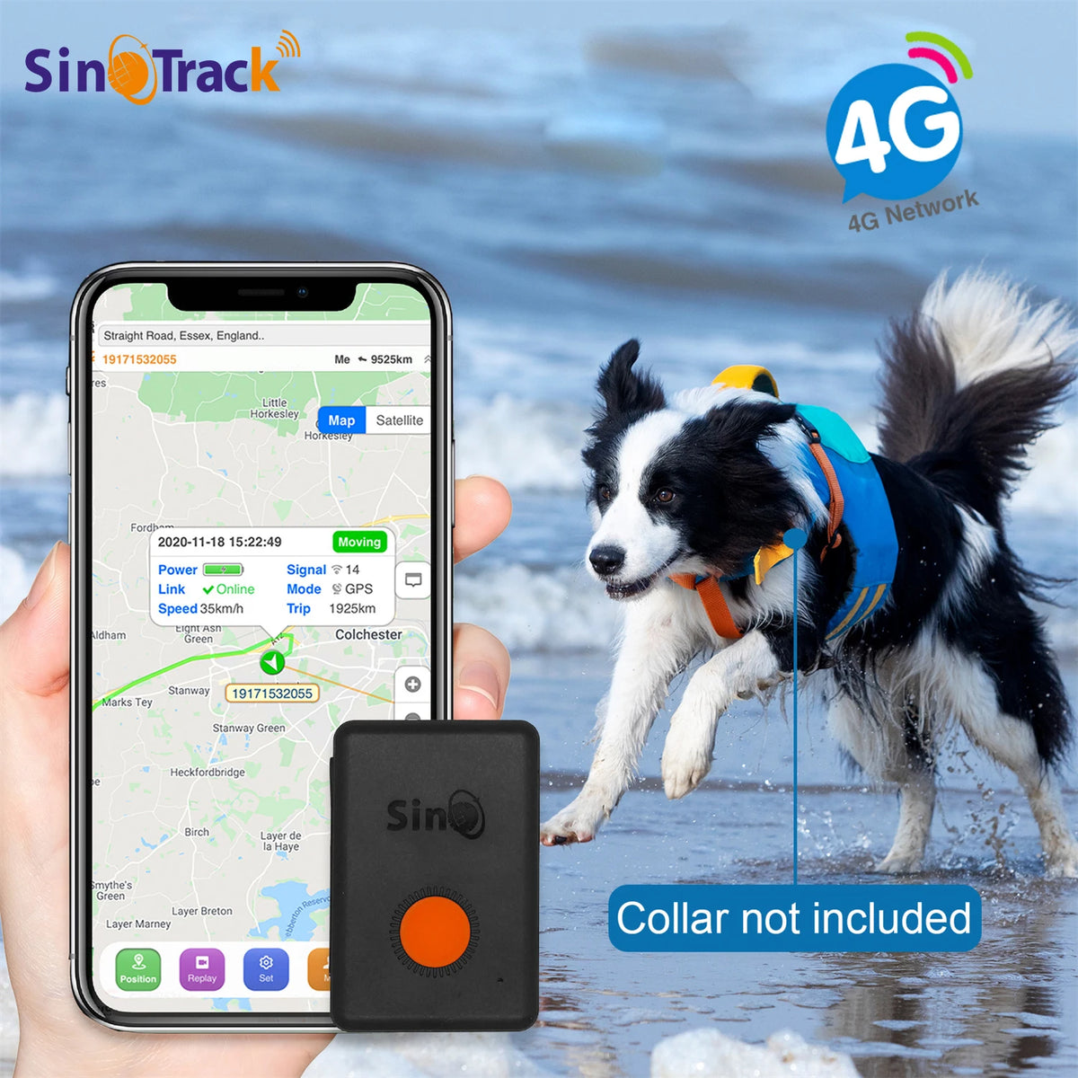 Mini GPS Tracker with Built-In Battery