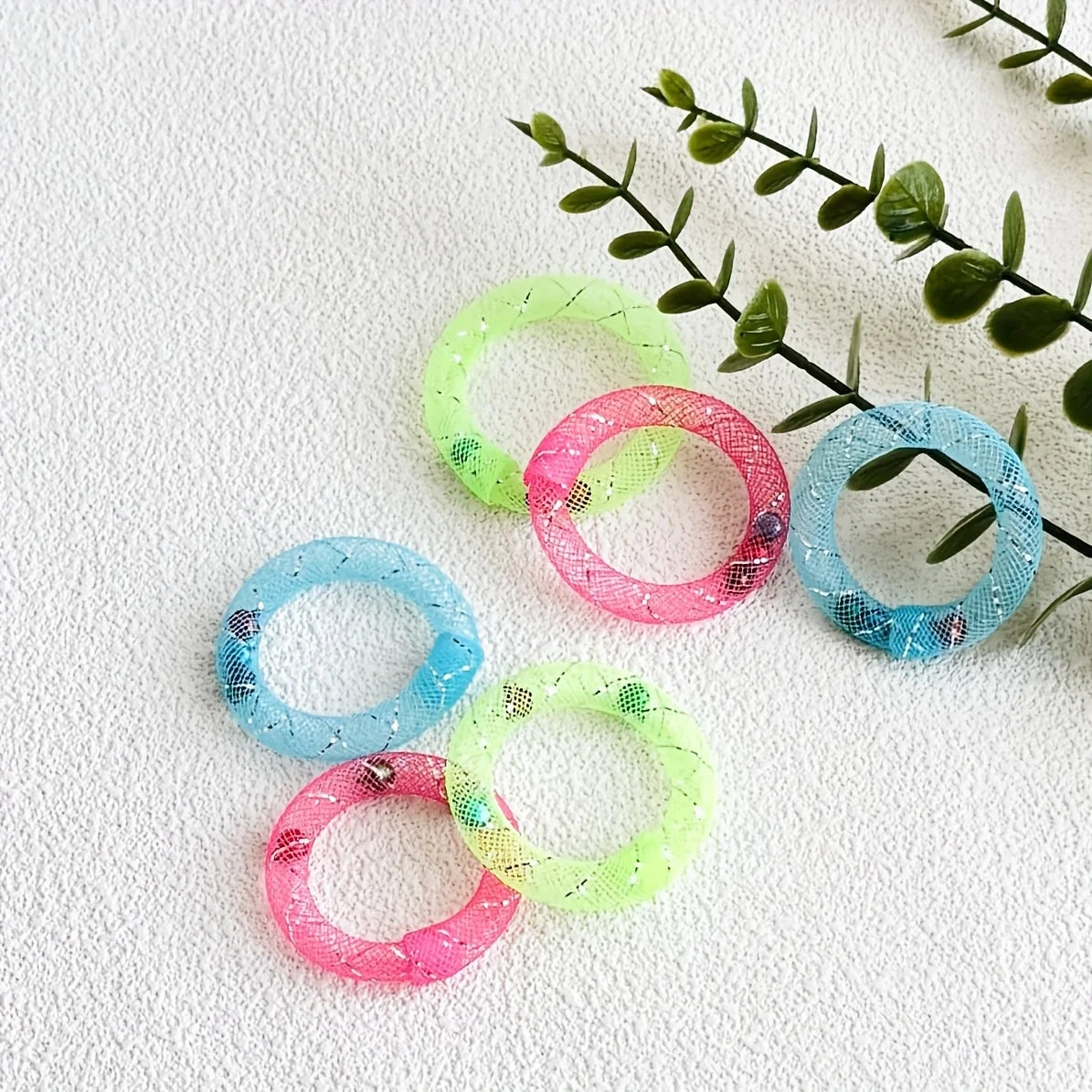 Donut-Shaped Spring Toy with Bell for Cats