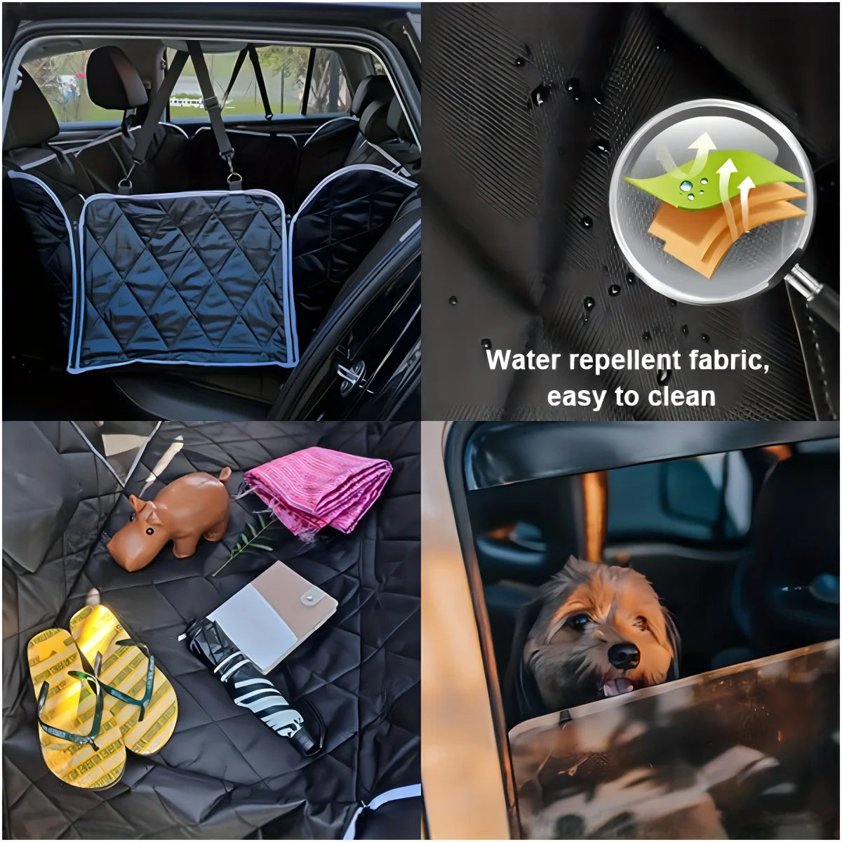 Waterproof Dog Car Rear Seat Cover & Extender Mat