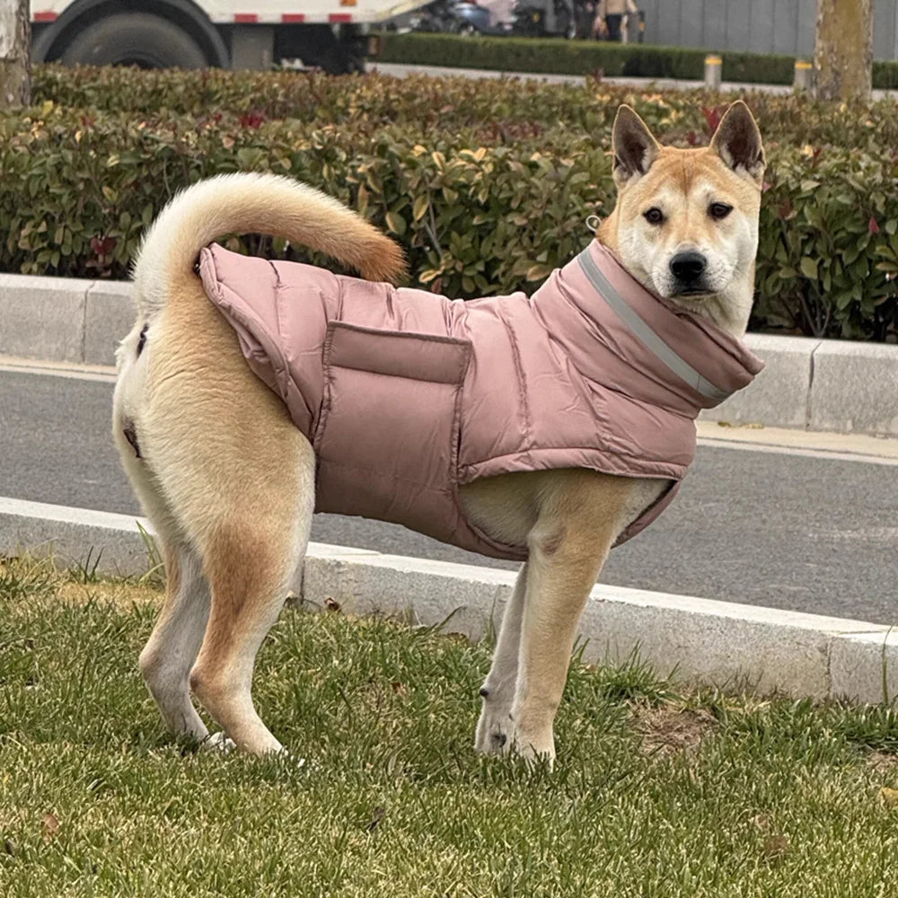 Waterproof High-Collar Down Jacket for Dogs