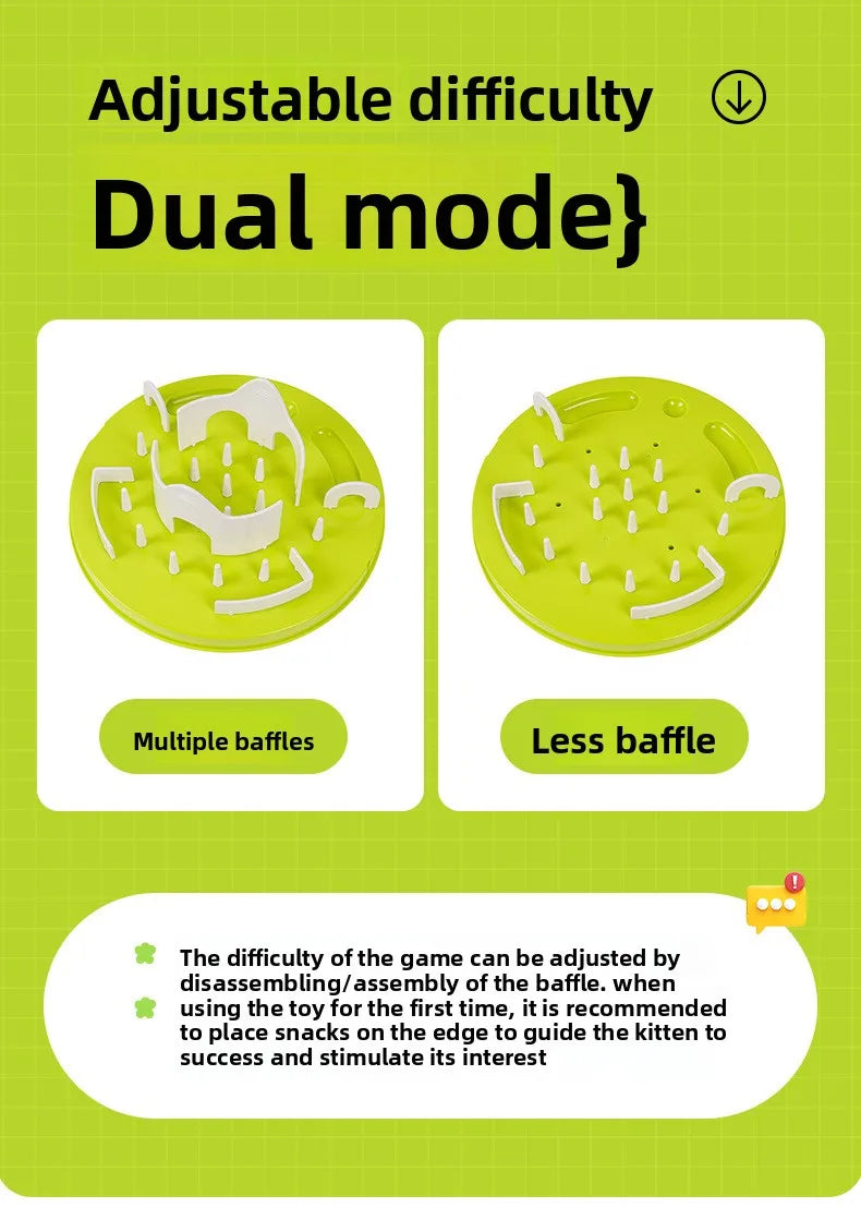 Interactive Cat Maze Puzzle Feeder