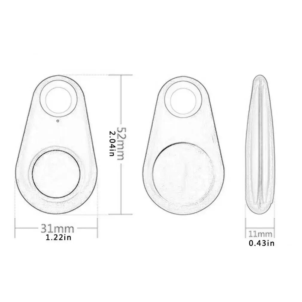 Bluetooth Anti-Lost Tracker Tags for Pets, Keys & Bags — Single to 5-Pack