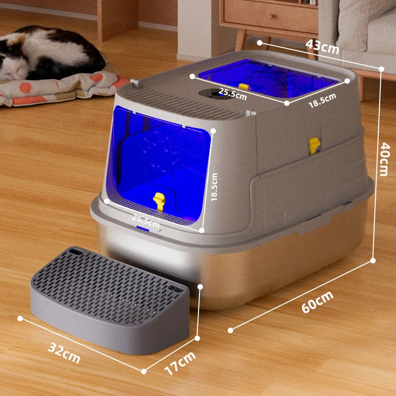 Covered Cat Litter Box