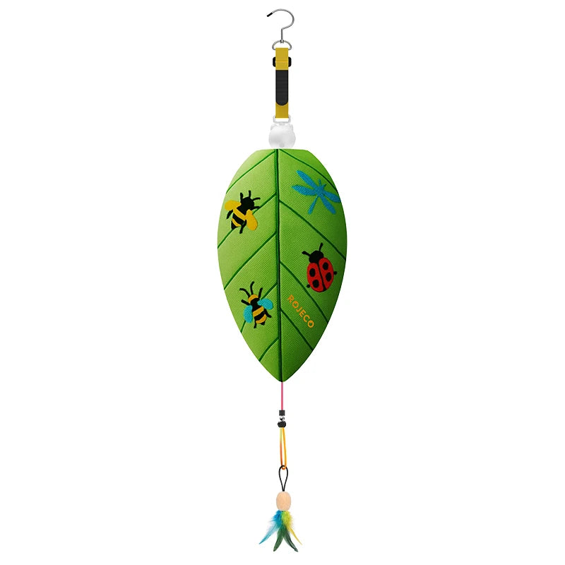 Automatic Hanging Laser & Feather Cat Toy